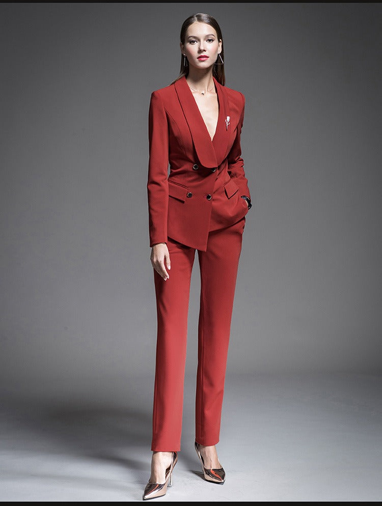Women Pant Suits - Business Pant Suits Set for Ladies FashionByTeresa Women Pant Suits - Business Pant Suits Set for Ladies FashionByTeresa