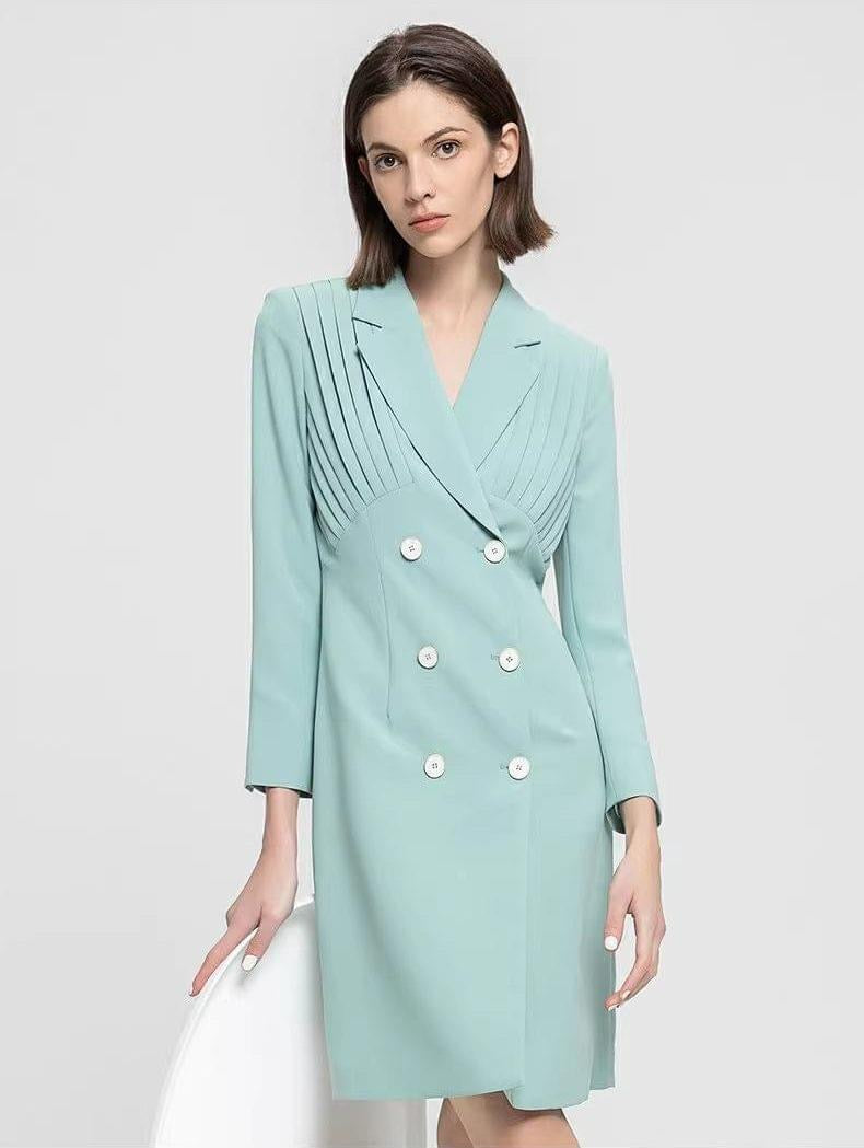 Minted Green Draped Shirt Dress, XL Minted Green Draped Shirt Dress, XL