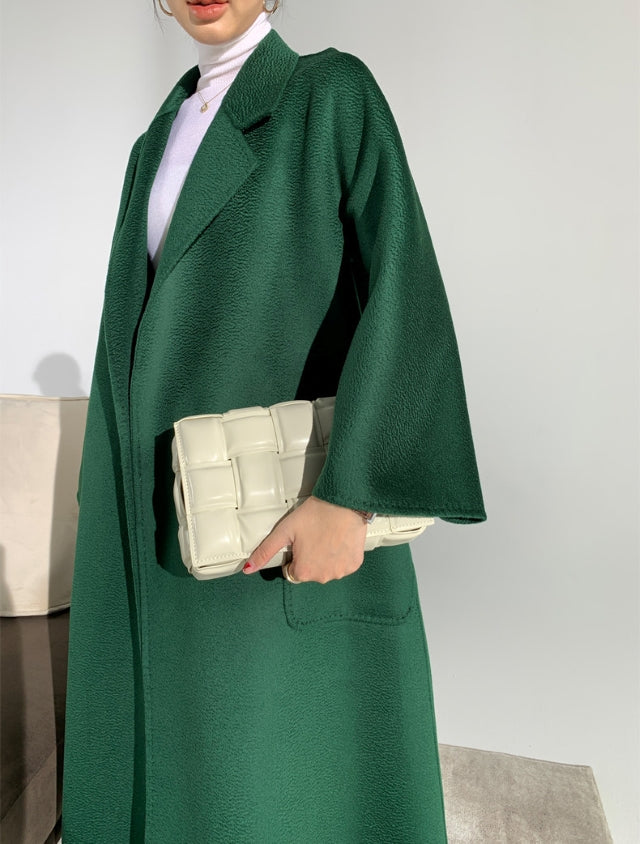 Classic and temperament, loose fit cashmere wool coat - FashionByTeresa