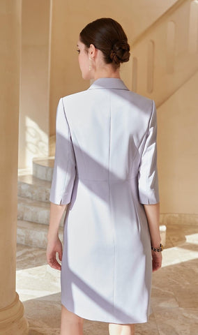 Elegant Asymmetrical Blazer Dress