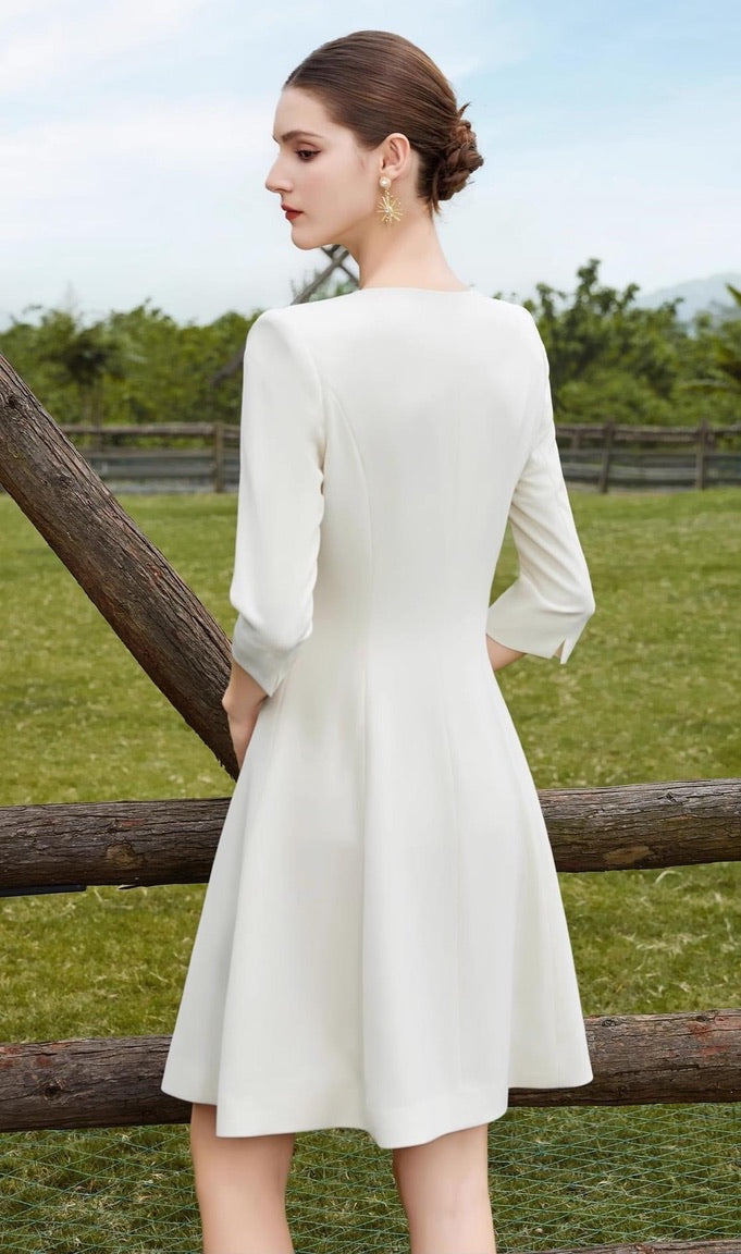 Timeless Asymmetrical Button-Front A-Line Dress FashionByTeresa Timeless Asymmetrical Button-Front A-Line Dress FashionByTeresa