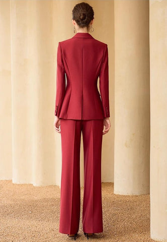Wide Leg DoubleBreasted Pantsuit
