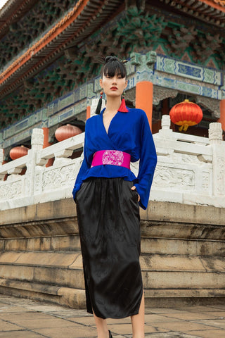 Modern Chinese Blouse and Skirt