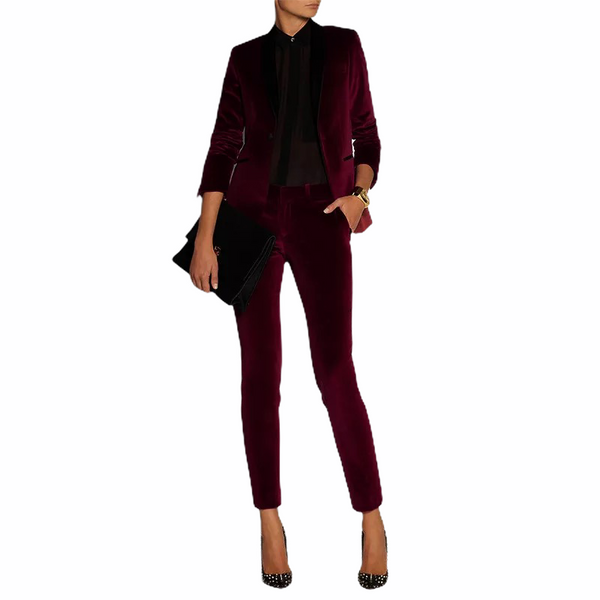 Tuxedo Wide Leg Formal Pant Suits