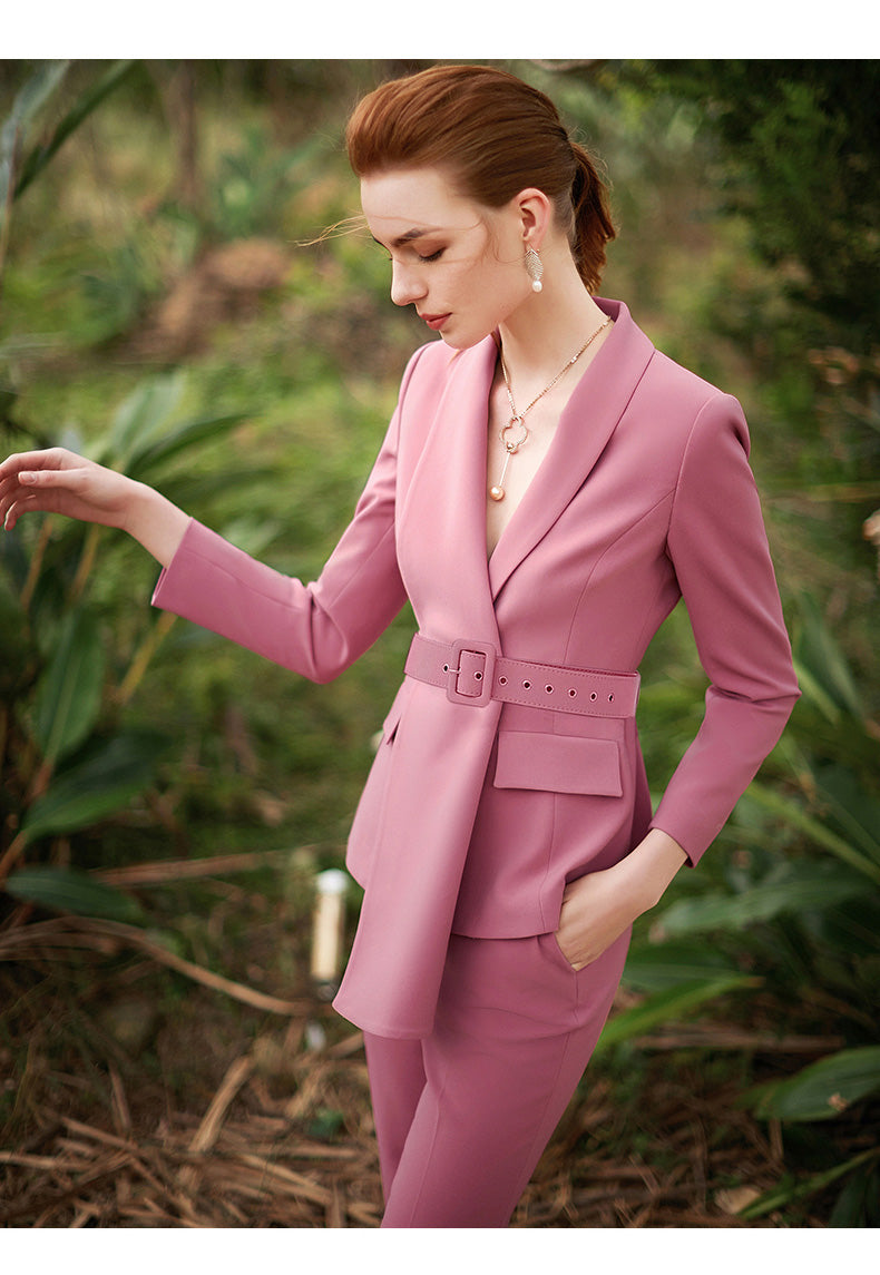 Pink Suit for Women/two Piece Suit/top/womens Suit/womens Suit Set