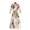 Vintage Elegant Flower Print Midi Dress - FashionByTeresa