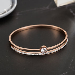 Luxury Gift Set Watch Bracelet with Rhinestone Set - FashionByTeresa