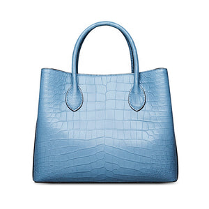 Authentic Crocodile Skin Tote Handbag - FashionByTeresa