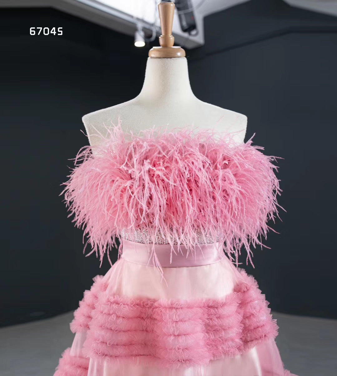 Pink Off Shoulder Elegant Party Fashion Evening Ball Gown - FashionByTeresa
