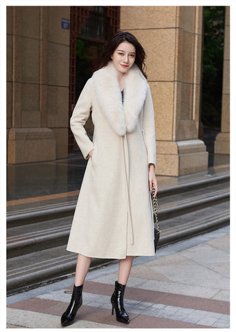 Cashmere luxury winter wool coat - FashionByTeresa