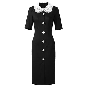 Elegant Simple Little Black Dress - FashionByTeresa