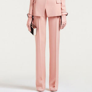 Blush Double Breasted Two piece Pantsuit - FashionByTeresa