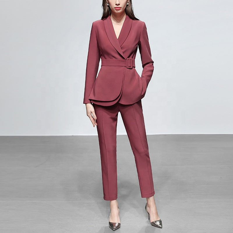Black Two-piece Women Pants Suit Black Two-piece Women Pants Suit