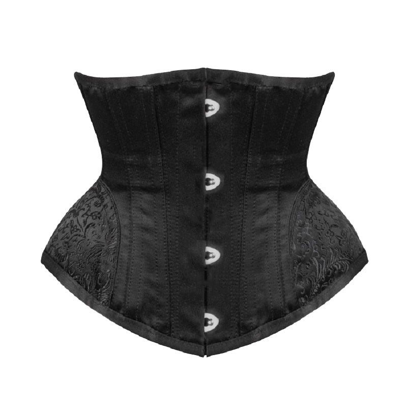 Black Gothic Underbust Corset Bustiers - FashionByTeresa