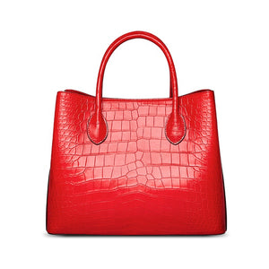 Crocodile skin luxury handbag - FashionByTeresa