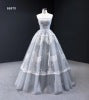 Gray Classic Elegant Beautiful Bridesmaid Dress - FashionByTeresa