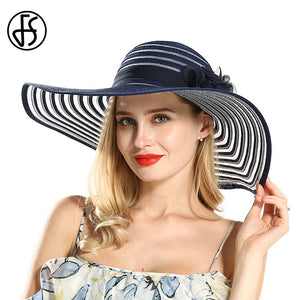 Summer Beach Oversize Folding Foldable Wide Brim Chinese Custom Wholesale Cheap Paper Straw Hats Sun For Women With Logo - FashionByTeresa