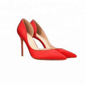 Elegant satin high heel wedding shoe pumps - FashionByTeresa