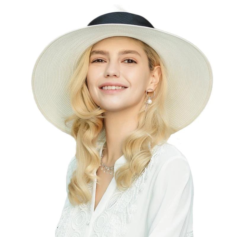 Oversized Floppy Sun Hat with Louis Vuitton Ribbon