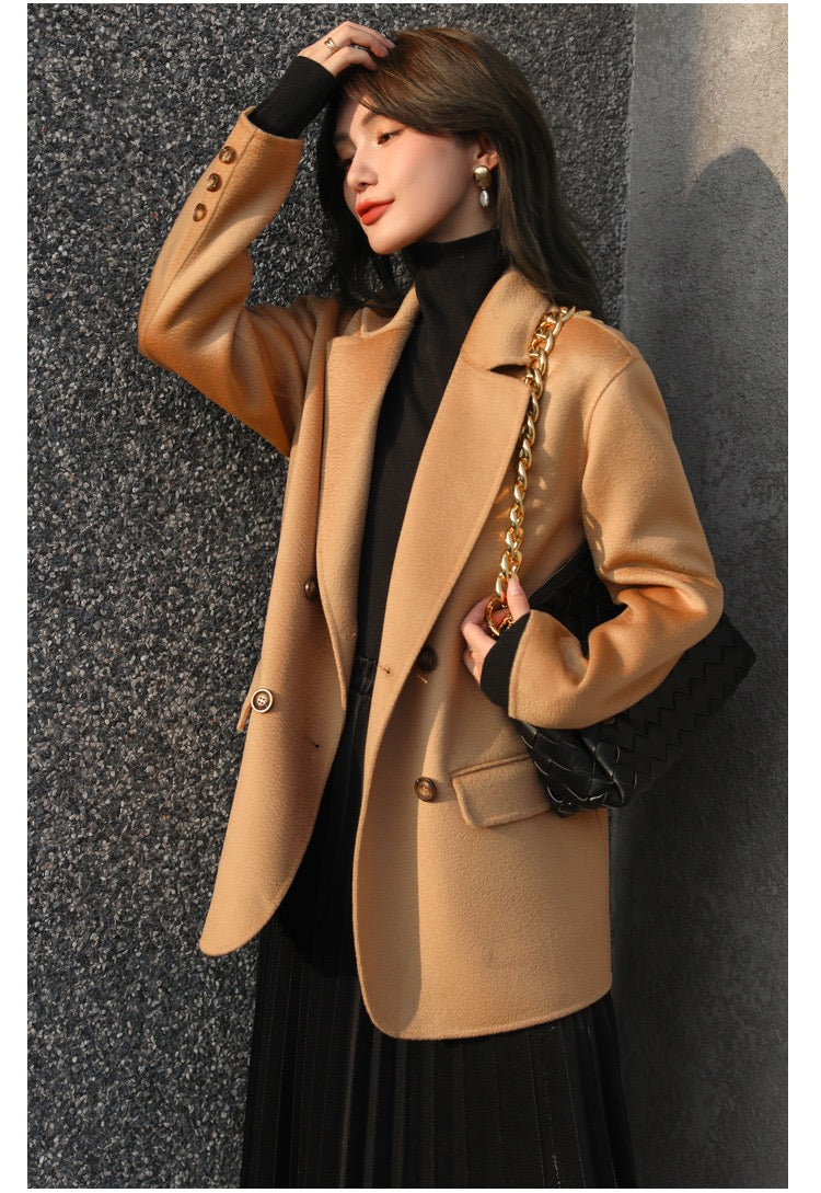 Elegant women wool coat jackets - FashionByTeresa