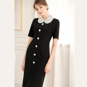 Elegant Simple Little Black Dress - FashionByTeresa
