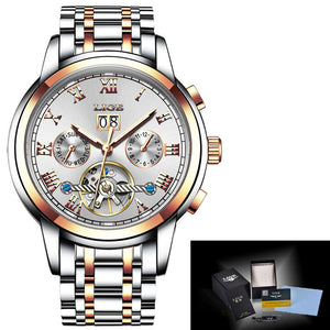 Luxury Stainless Steel Band Gold Wristwatch - FashionByTeresa