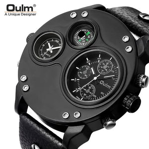 Quartz Casual Leather Strap Sports Military Watch - FashionByTeresa
