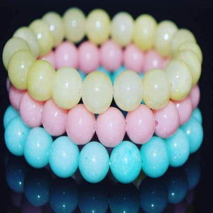 FBT - Blush Color Natural Jade Bracelets - FashionByTeresa