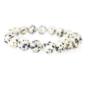 Dalmatia Jasper Men's / Women Stretch Bracelets - FashionByTeresa