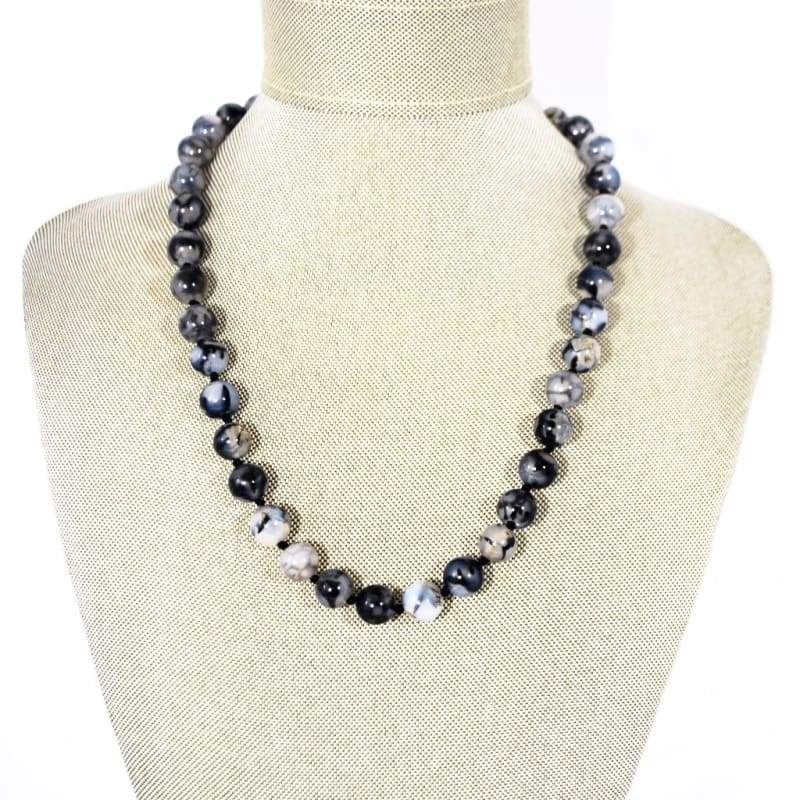 FBT Dragon Eye Agate Beaded Necklace FashionByTeresa
