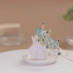 FBT - Blue Crystal Bridal Wedding Tiara