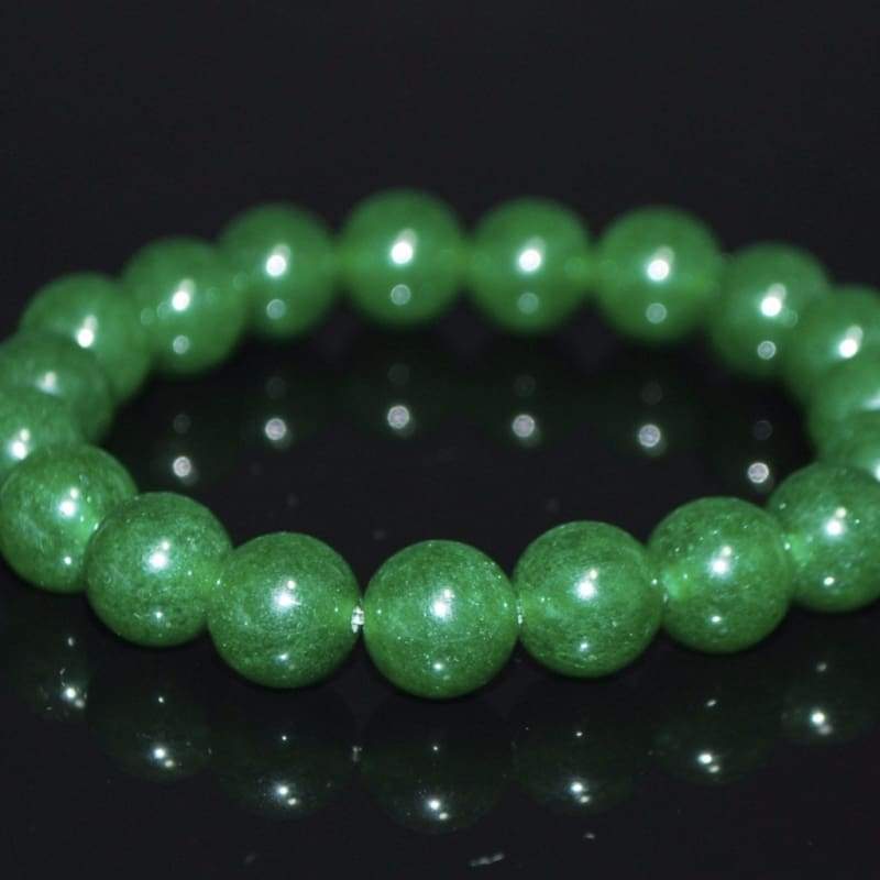 FBT - Emerald Green Jade Unisex Beaded Bracelets - FashionByTeresa