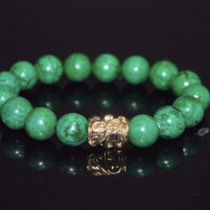 FBT - Green Turquoise Rose Gold Ascent Bracelets - FashionByTeresa