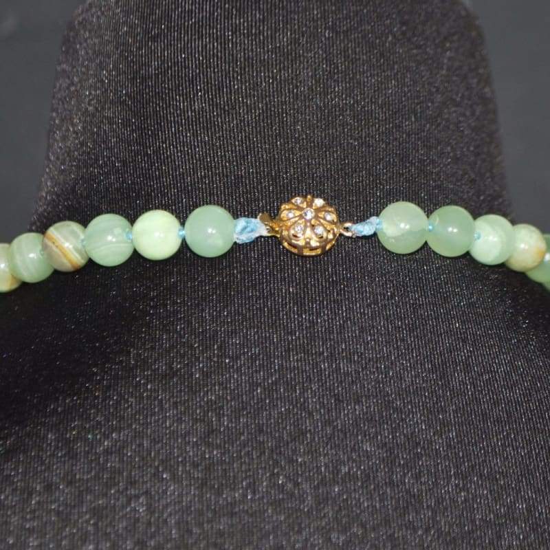 FBT - Jungle Green Jade Gemstone Necklace - FashionByTeresa