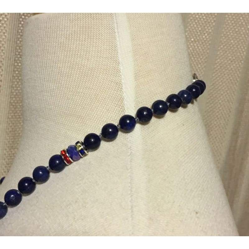 FBT - Lapis Lazuli Gemstone Necklace - FashionByTeresa