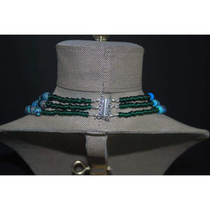 FBT - Malachite Gemstone Multi Strands Necklace - FashionByTeresa