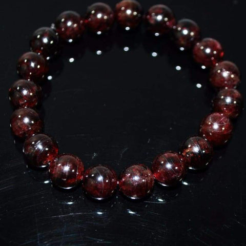 FBT - Red Garnett Gemstone Unisex Bracelets - FashionByTeresa