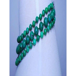 FBT - Three Strands Green Turquoise Women's Beaded Necklace - FashionByTeresa
