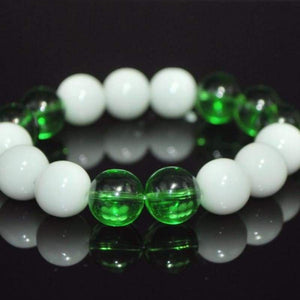 White Jade Bead with Green Quartz Bracelets - FashionByTeresa